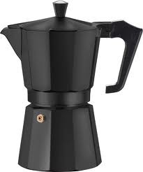 Voccelli Espresso Maker 3 kops Alu/zwart