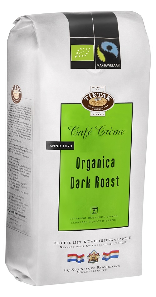 Tiktak Max Havelaar Organica Eko Dark Roast koffiebonen