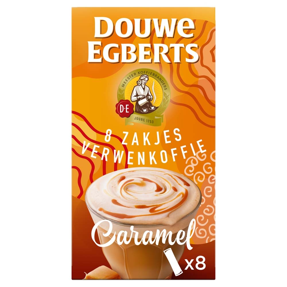 Douwe Egberts - oploskoffie - Latte Caramel