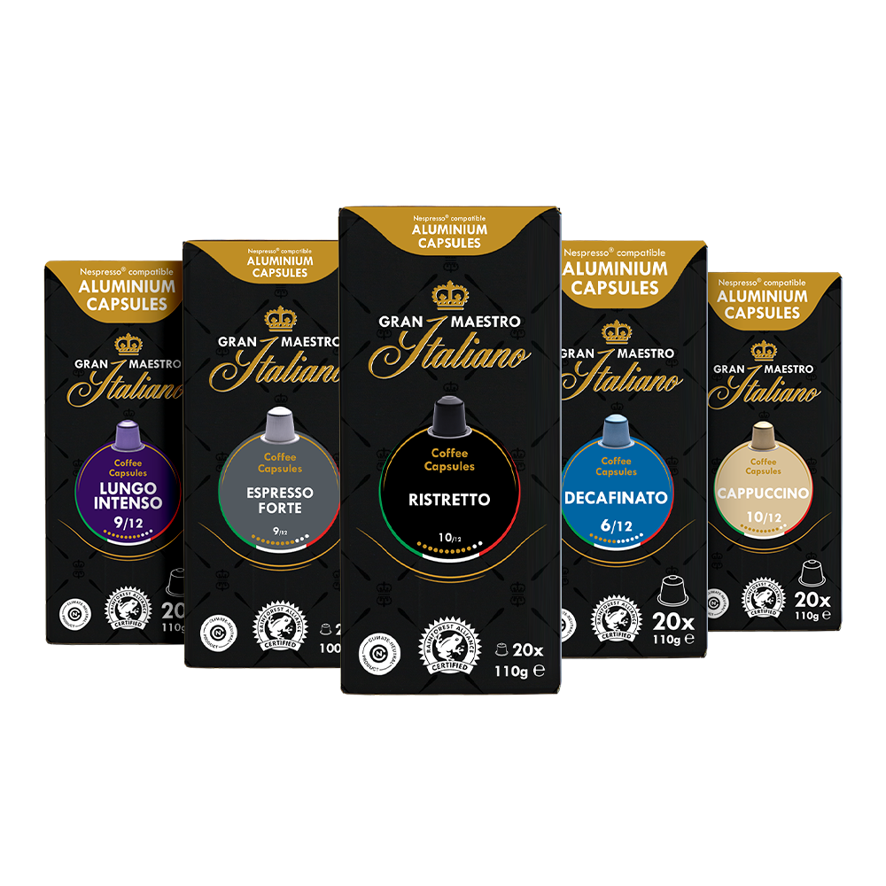 Capsules voor nespresso compatible proefpakket - Gran Maestro Italiano - Reis door Italië - 100 cups