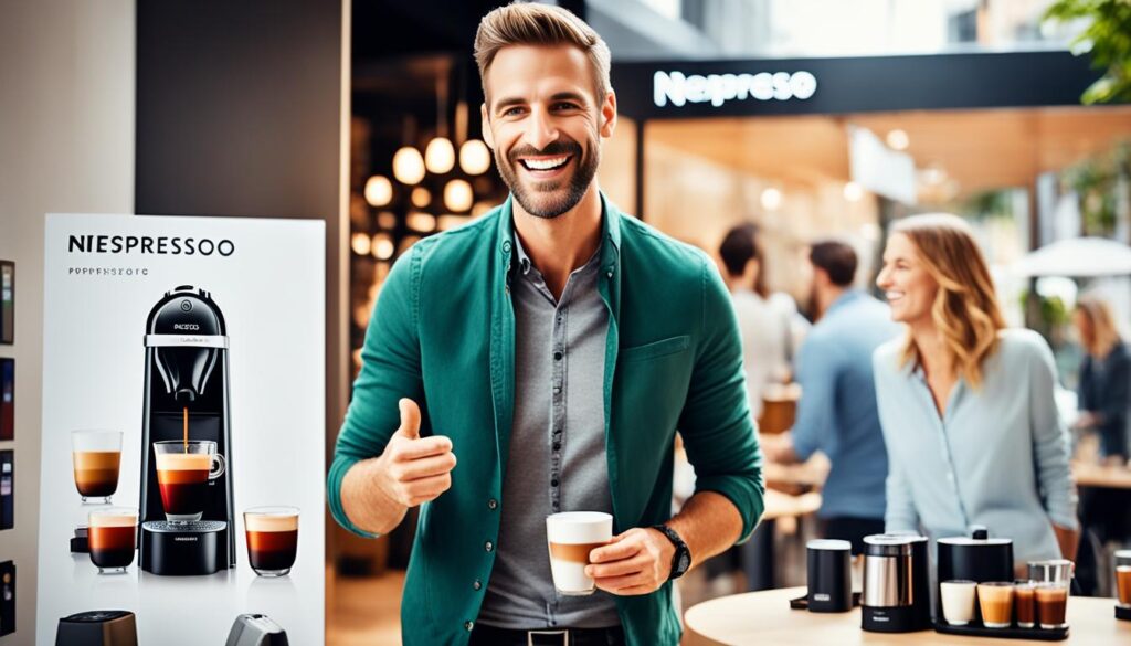 Nespresso-klant die zijn koffie-ervaring deelt