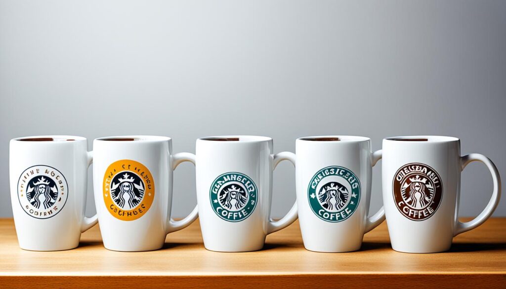 koffiekopjes met logo