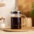 HOMLA Lungo koffie- en theemaker – theemaker combinatieapparaat koffiezetapparaat – glas en kunststof roestvrij staal zilver 0,80 L
