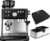 Solis Grind & Infuse Perfetta 1019 – Pistonmachine – Espressomachine met Koffiemolen – Inclusief Coffee Knock Box en Tamping Mat – Zilver